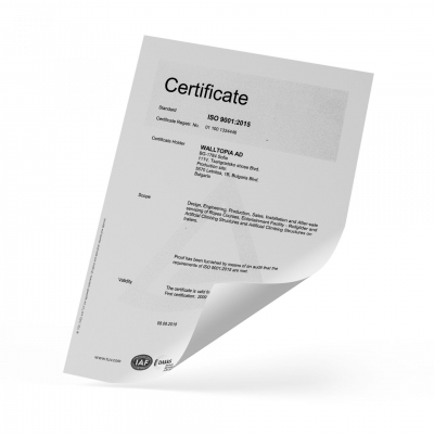 Walltopia ISO Certificate