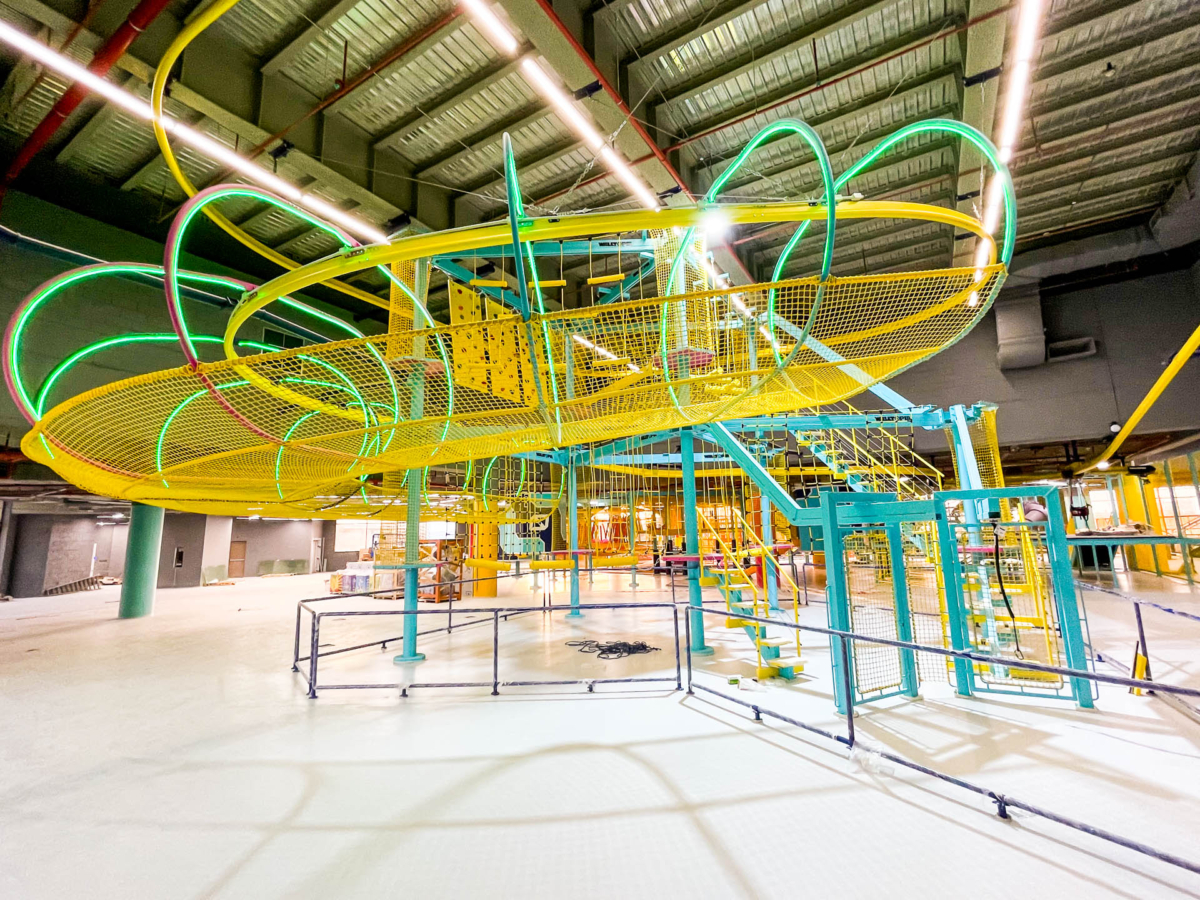 Walltopia Net Maze, Adventure Train, Ropes Course, Rollglider, Fun Walls and Cloud Climb in Nomad Entertainment, Kuwait