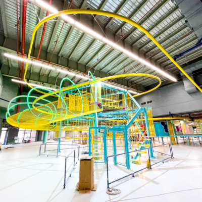 Walltopia Net Maze, Adventure Train, Ropes Course, Rollglider, Fun Walls and Cloud Climb in Nomad Entertainment, Kuwait