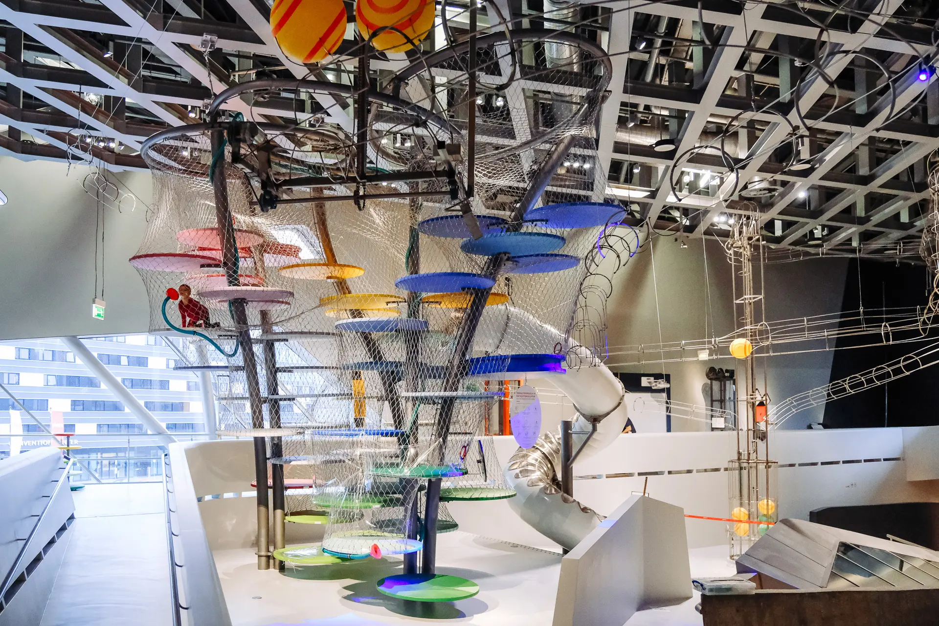 Cloud Climb and Slide in Phaeno Children's Museum, Germany