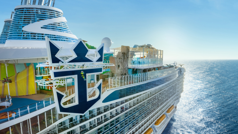 Crown's Edge - Rollglider and Ropes Course by Walltopia for Royal Caribbean's cruise ship - Icon of the Seas