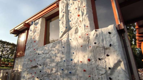 Private House – Outdoor Climbing Wall