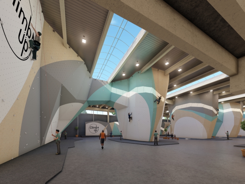 法国巴黎 Climb Up Aubervilliers 的 Walltopia 攀岩墙 3D 模型
