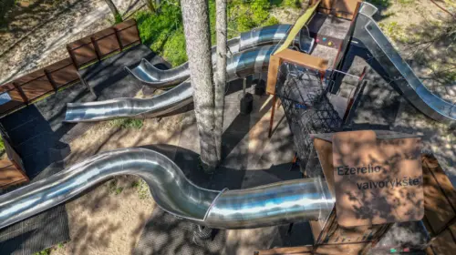 Stainless Steel Slides at Lithuanian Zoo, Kaunas
