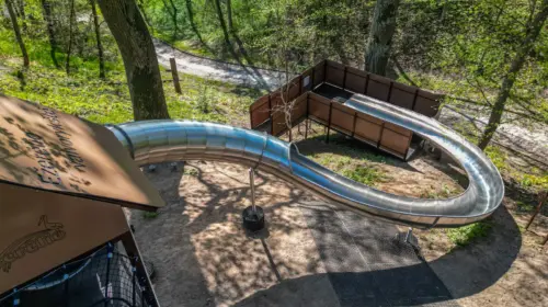 Stainless Steel Slides at Lithuanian Zoo, Kaunas