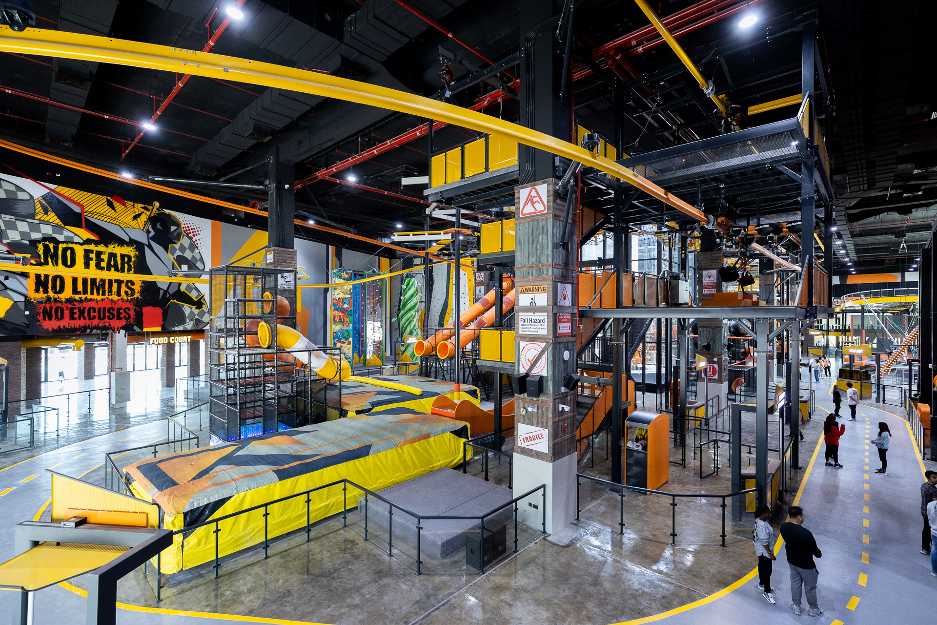 Walltopia Ropes Course, Rollglider, Fun Walls, Cave and Slides in Adrenkark UAE