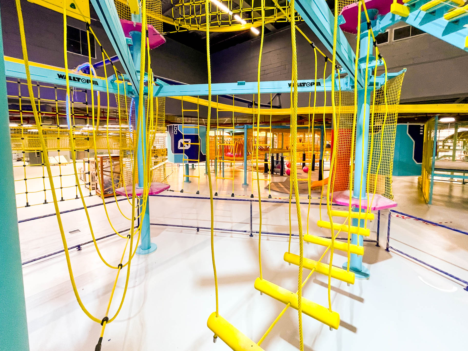 Walltopia Net Maze, Adventure Train, Ropes Course, Rollglider, Fun Walls and Cloud Climb in Nomad Entertainment, Kuwait